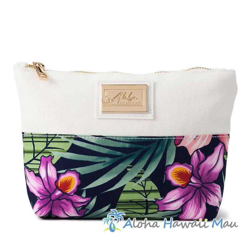 ハワイアンポーチ ラブレポーチ 化粧ポーチ ボタニカル柄