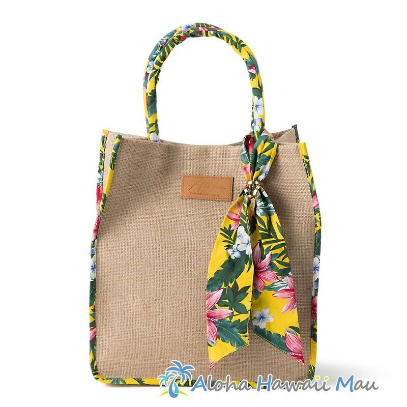 ハワイアントート ポノポノトート ジュートバッグ イエロー