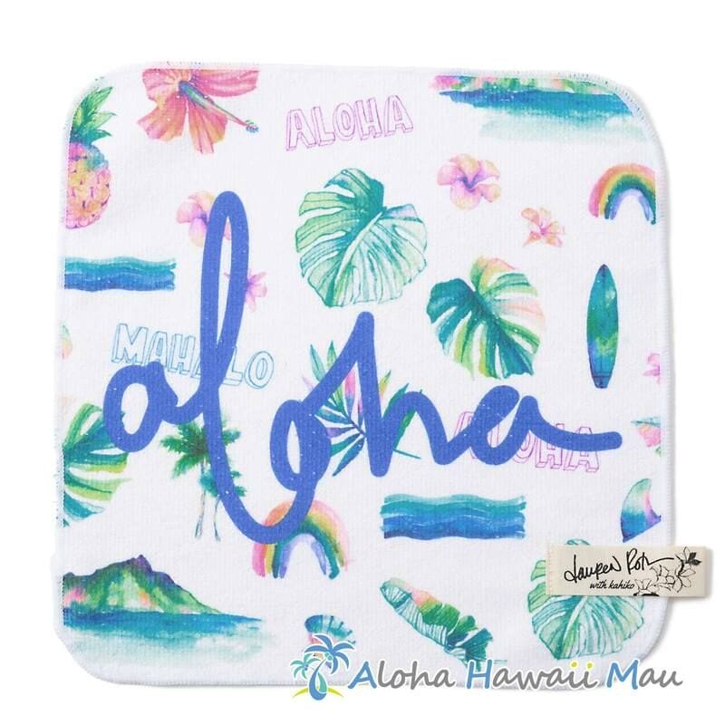 ハワイアン ハンドタオル ローレンロス タオルハンカチ〈ファーン〉