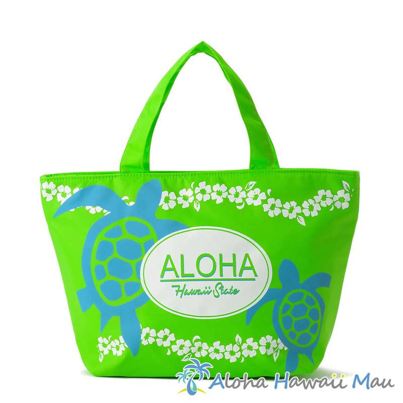 アロハカラー ミニトート グリーン