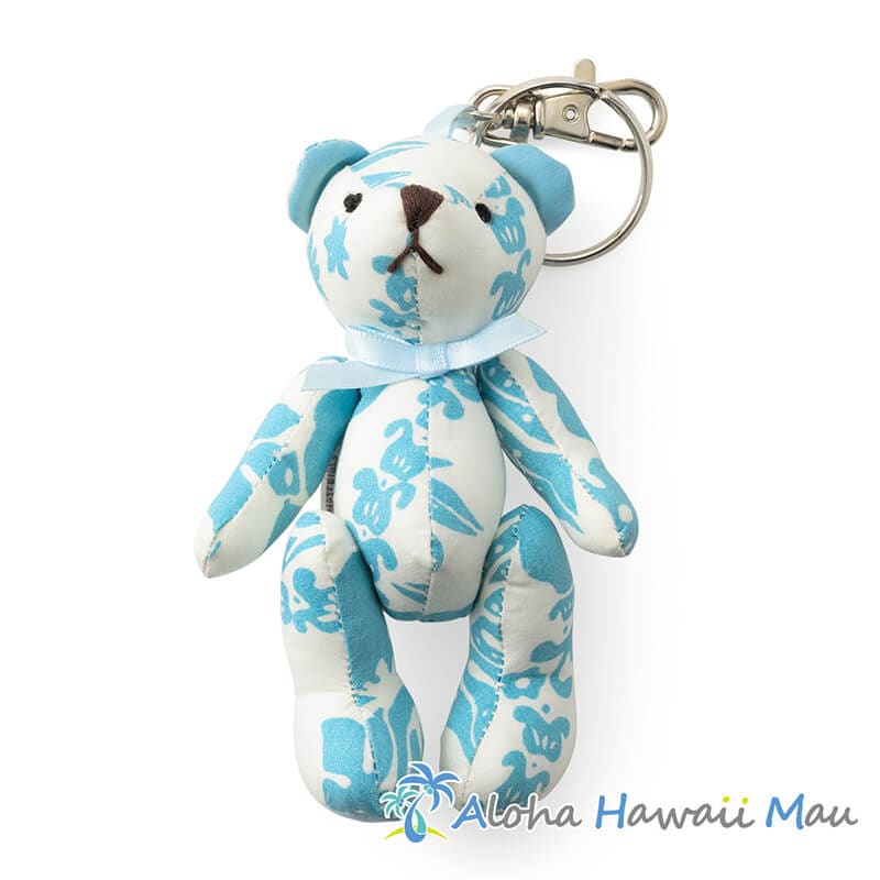 ハワイ ベア キーホルダー フラ ベア ブルー モアナサーフライダー