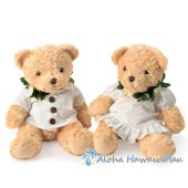 ハワイアンウェディングテディベア マウマロア ハワイアン ベア ぬいぐるみ ウエディング ベア Lサイズ ペア