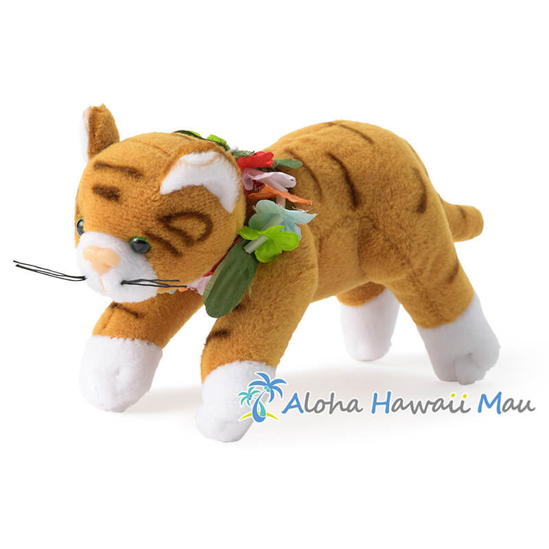 ハワイ ぬいぐるみ ネコ ブラウン