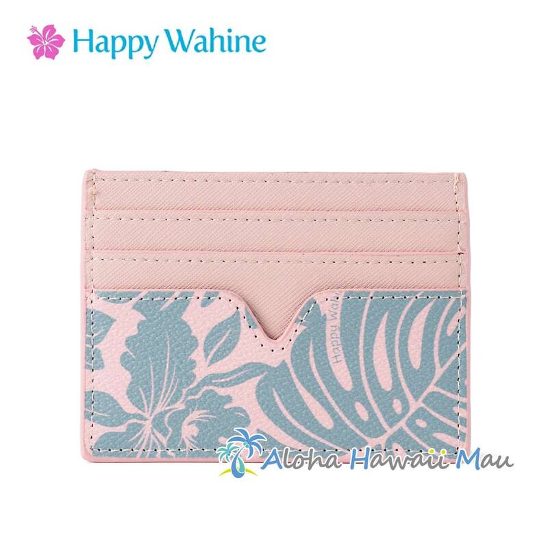 Happy Wahine ハッピーワヒネ パスポートケース モンステラオーキッド