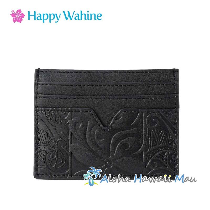 Happy Wahine ハッピーワヒネ カードケース タパティアレ ブラック