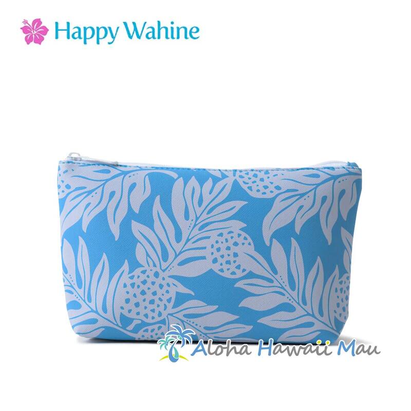 Happy Wahine ハッピーワヒネ ポーチMサイズ ウル ブルー