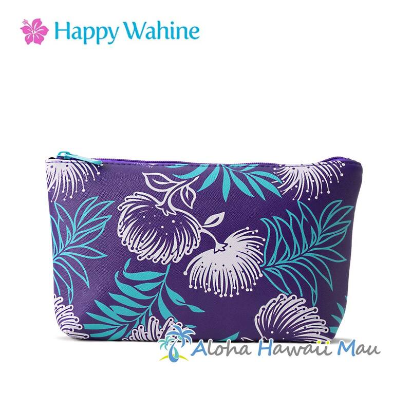 Happy Wahine ハッピーワヒネ ポーチMサイズ レフア パープル