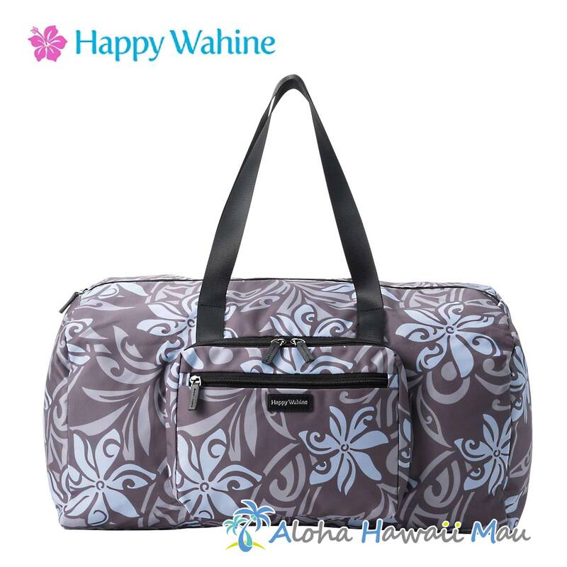 Happy Wahine ハッピーワヒネ ダッフルバッグ ティアレ ブラウン
