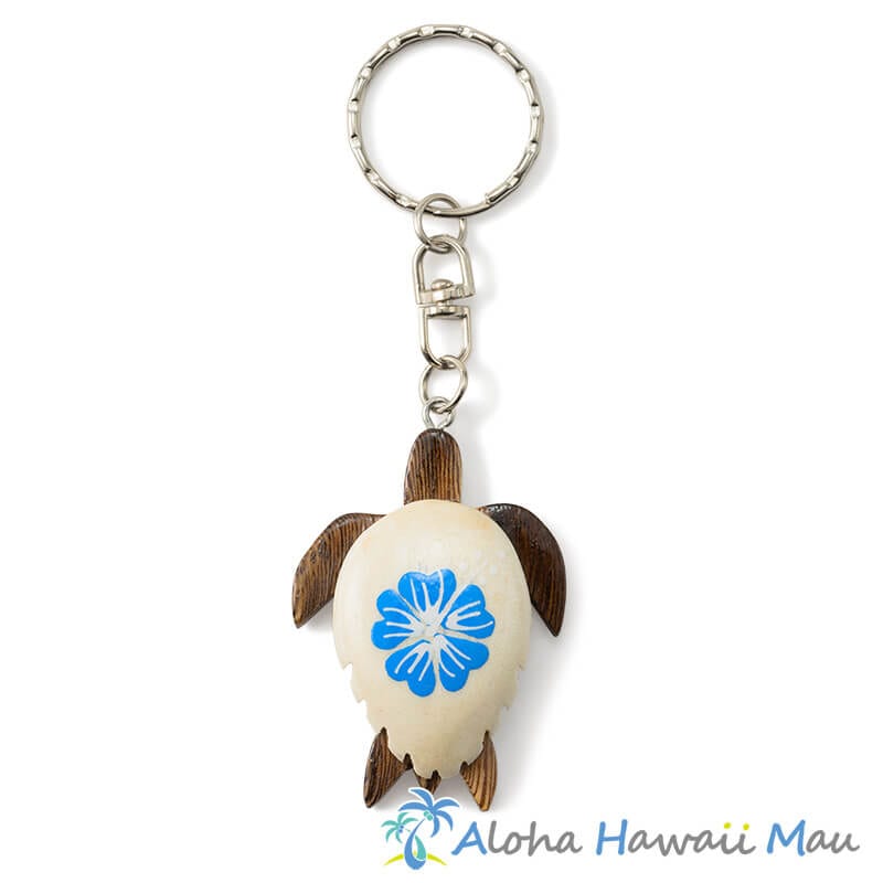 ハワイアンキーホルダー ホヌ ピンク ハイビスカス | アクセサリー