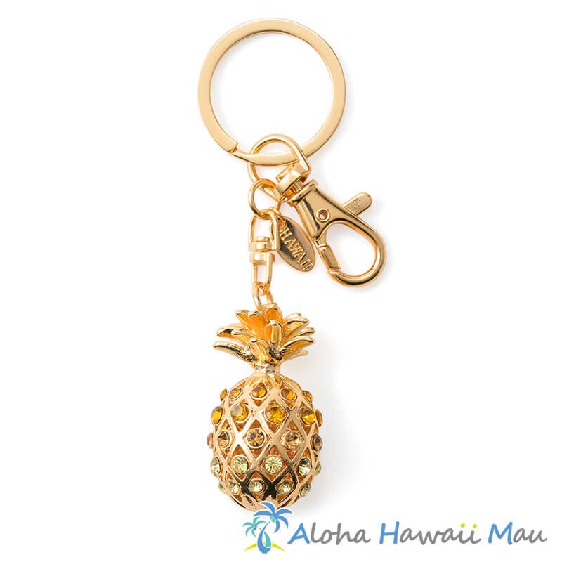 GUCCI グッチ パイナップル ハワイ HAWAII キーホルダー ゴールド グッチGUCCIキーホルダーチャームハワイ×パイナップルゴールド