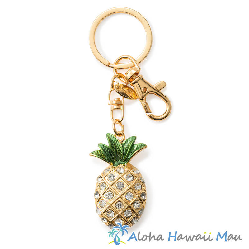 パイナップルキャラクター アクリルチャーム ハワイアンキーホルダー パイナップルキーホルダー クリア