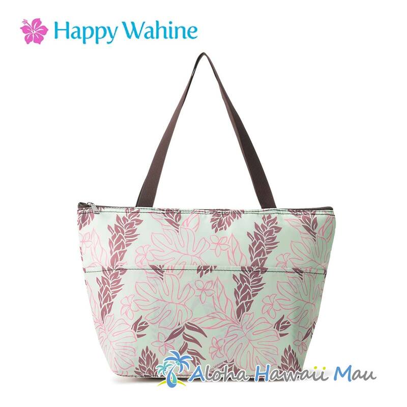 Happy Wahine ハッピーワヒネ 保温・保冷バッグ（ショッピングバッグ）ジンジャー ベージュ