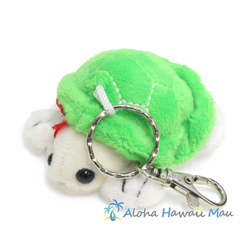 ハワイアンキーホルダー ホヌ ぬいぐるみ キーホルダー グリーン
