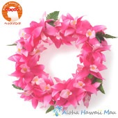 フラダンス ヘッドバンド（ポォ）バンダオーキッド ダブル ヘッドバンド ローズピンク