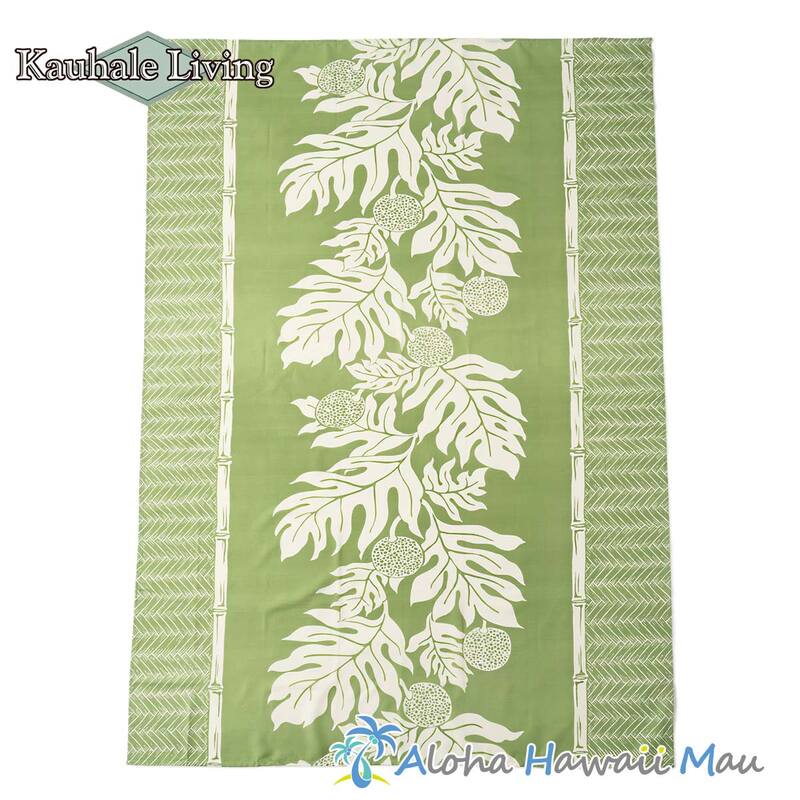 ハワイアンテーブルクロス ウル柄 セージ Kauhale Living カウハレ リビング