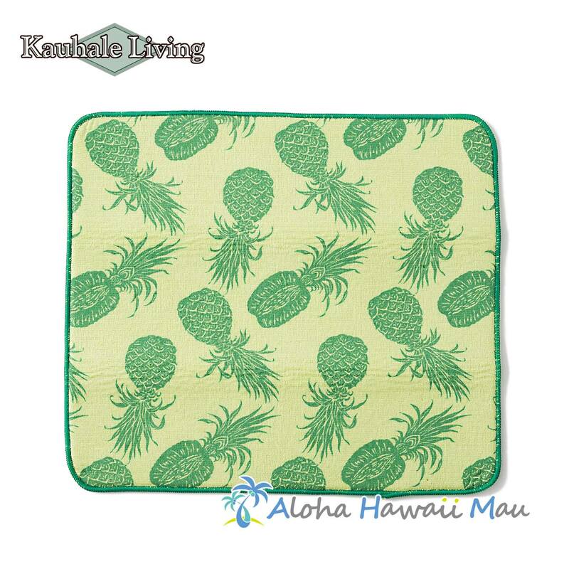 Kauhale Living カウハレ リビング ハワイアン キッチン水切り 吸水マット パイナップル柄