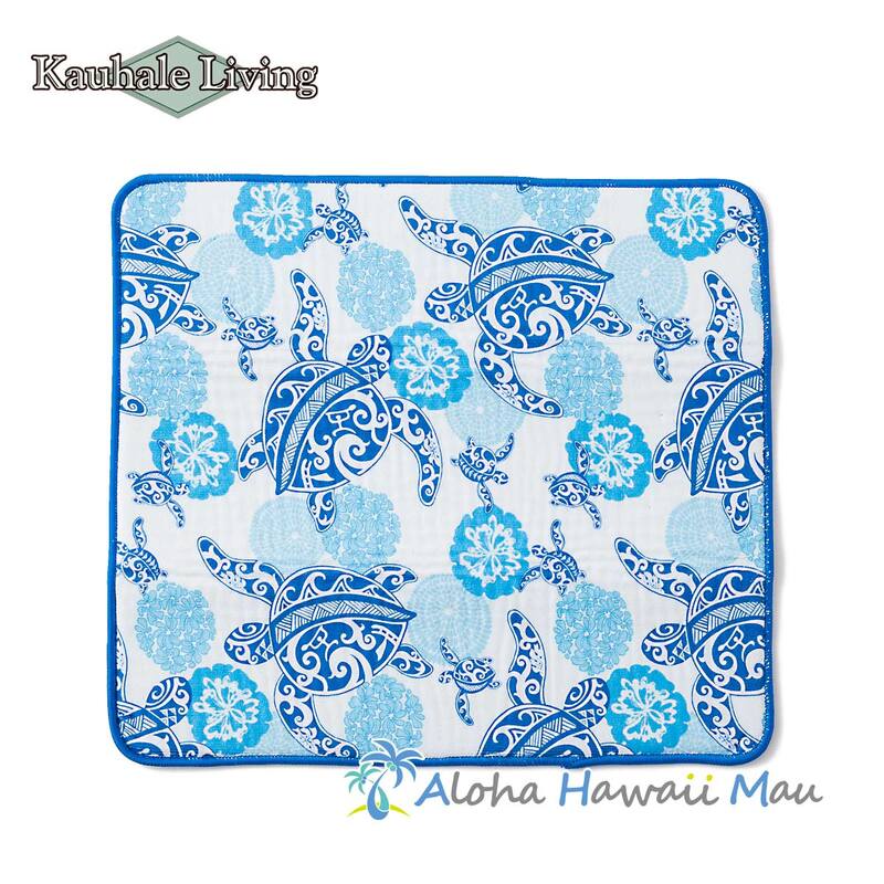 Kauhale Living カウハレ リビング ハワイアン キッチン水切り 吸水マット ホヌ柄