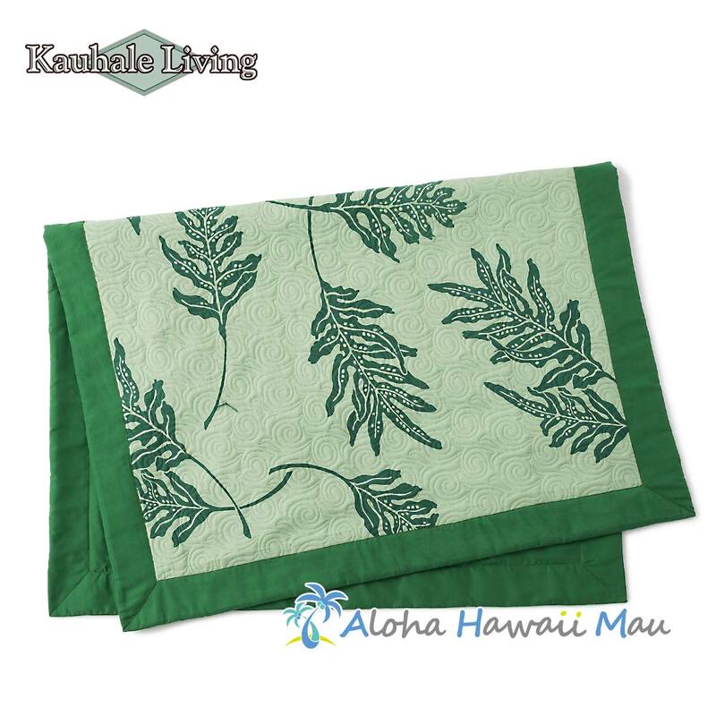 Kauhale Living カウハレ リビング ハワイアン ブランケット ラウアエ柄