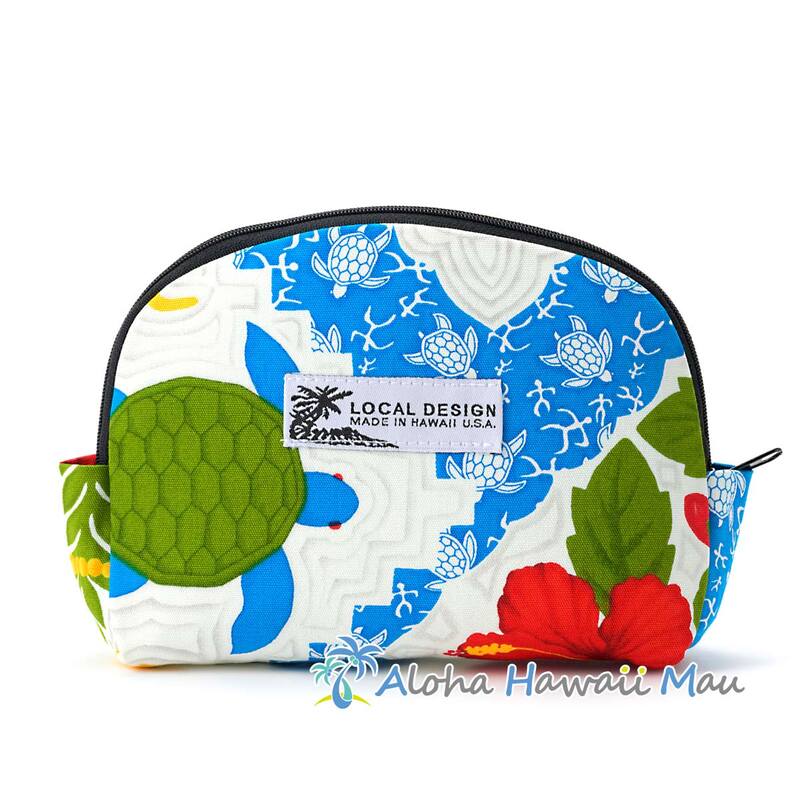 ハワイアンポーチ トロピカル柄 ブルー Local Design ローカルデザイン