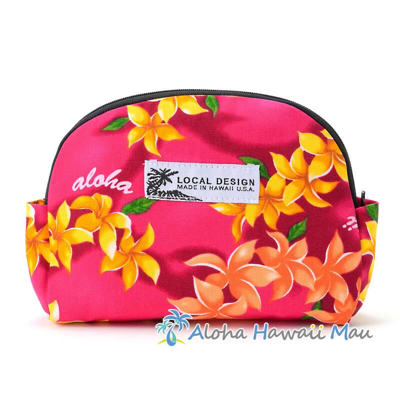 ハワイアンポーチ プルメリアレイ柄 ローズ Local Design ローカルデザイン