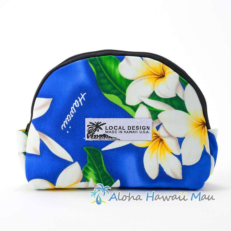 ハワイアンポーチ プルメリア柄 レッド Local Design ローカルデザイン