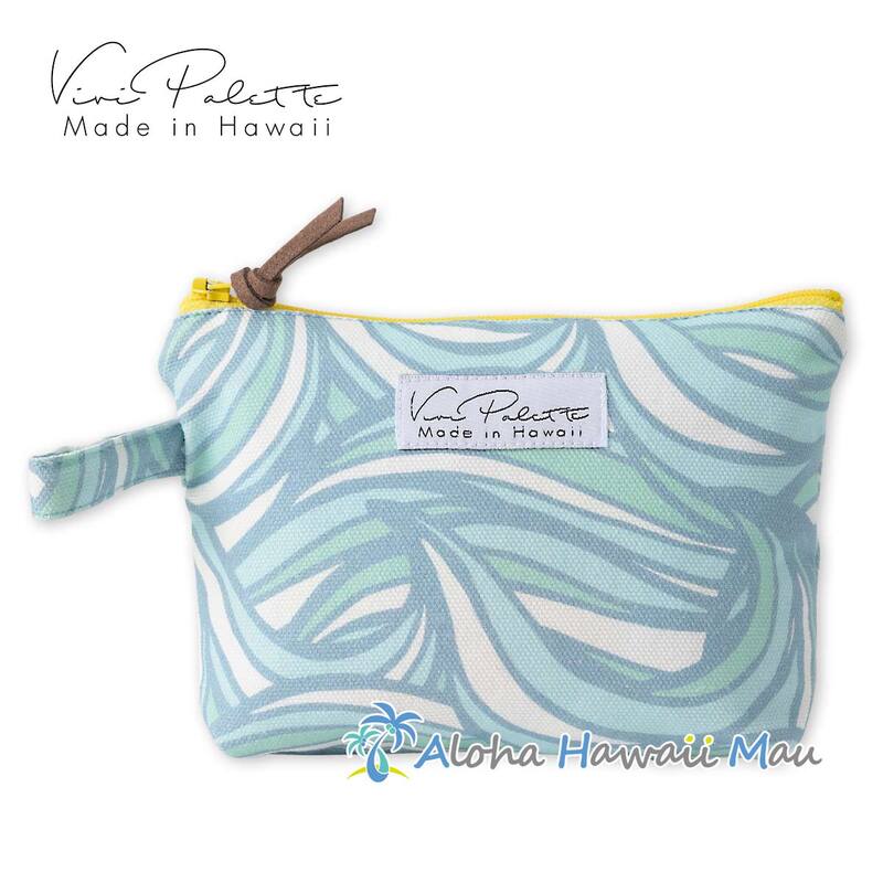 ハワイアン ポーチ 化粧ポーチ ノースショア スウェル柄 Sサイズ Vivi Palette ビビ・パレット 