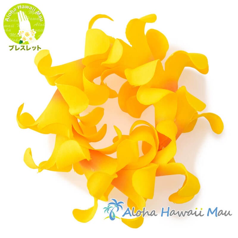 フラダンス ブレスレット デラックス プアケニケニ ブレスレット イエロー