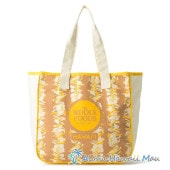 ハワイ限定〉ホールフーズマーケットトートバッグ プルメリアレイ柄