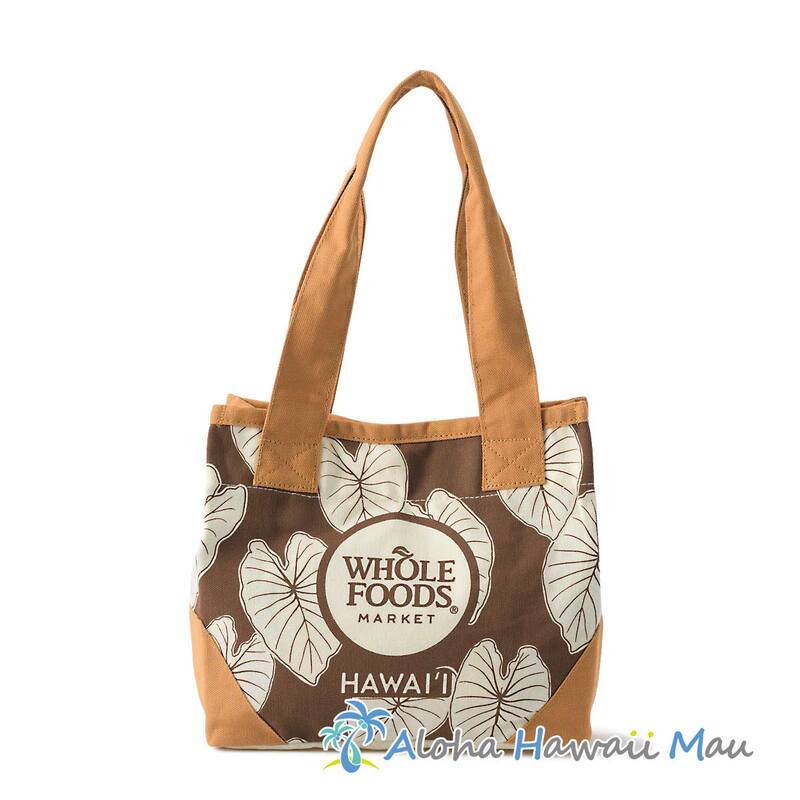 〈ハワイ限定〉ホールフーズマーケット ミニトートバッグ カロ柄 エコバッグ WHOLE FOODS MARKET・ハワイ直輸入
