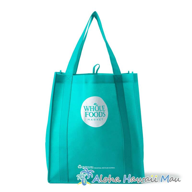 〈ハワイ限定〉ホールフーズマーケット 不織布 エコバッグ エメラルドグリーン WHOLE FOODS MARKET・ハワイ直輸入