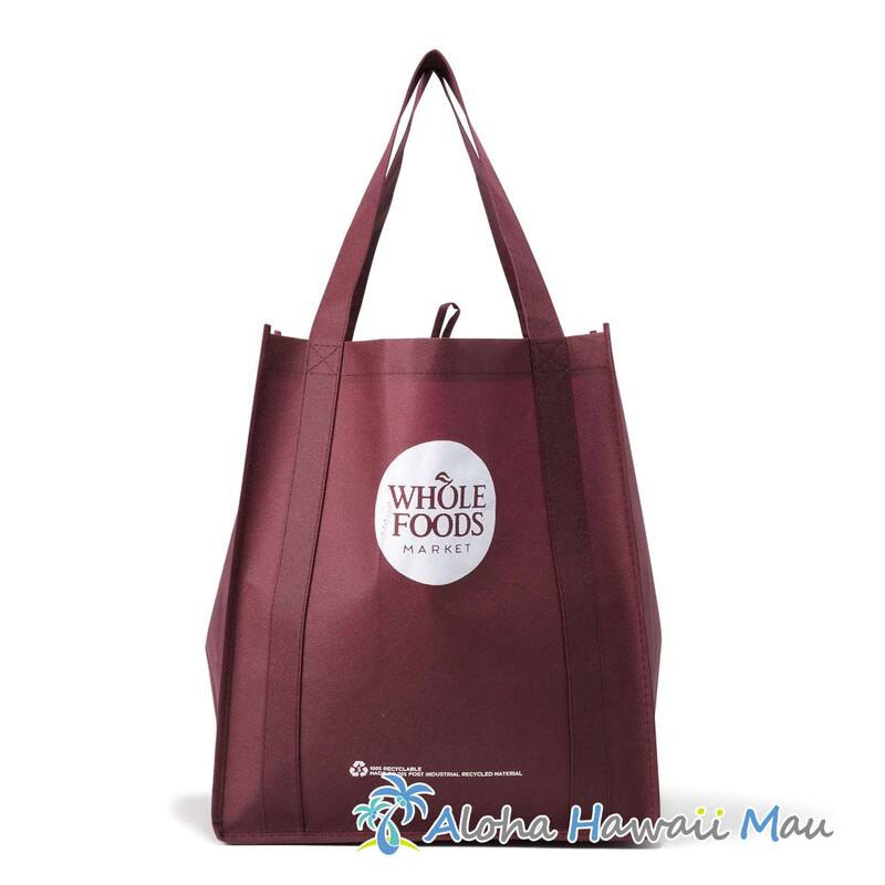 〈ハワイ限定〉ホールフーズマーケット 不織布 エコバッグ ブラウン WHOLE FOODS MARKET・ハワイ直輸入