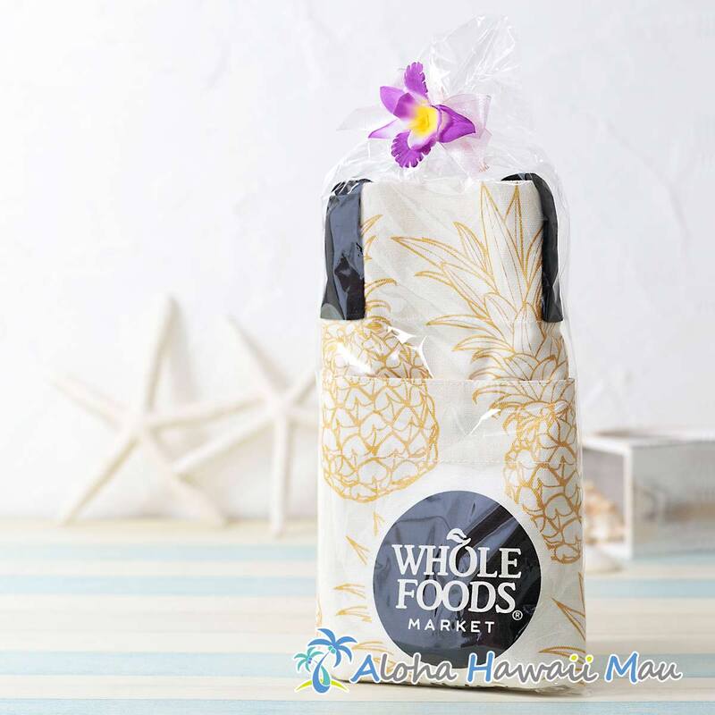〈ハワイ限定〉ホールフーズマーケット トートバッグハイドロトート〈チャーム付リボンラッピング/メッセージカード付〉ハワイギフト WHOLE FOODS MARKET・ハワイ直輸入