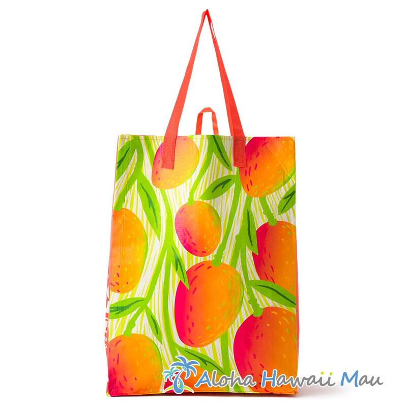 〈ハワイ限定〉フードランド エコバッグ マンゴー柄 リユーザブル トートバッグ Foodland・ハワイ直輸入