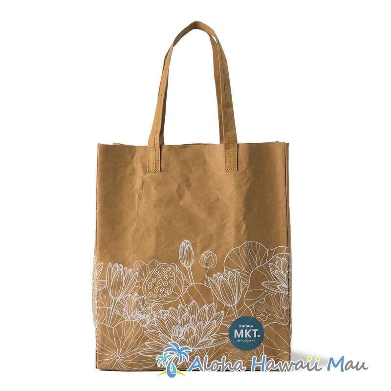 ハワイ限定〉フードランド ペーパーエコバッグ フラワー柄