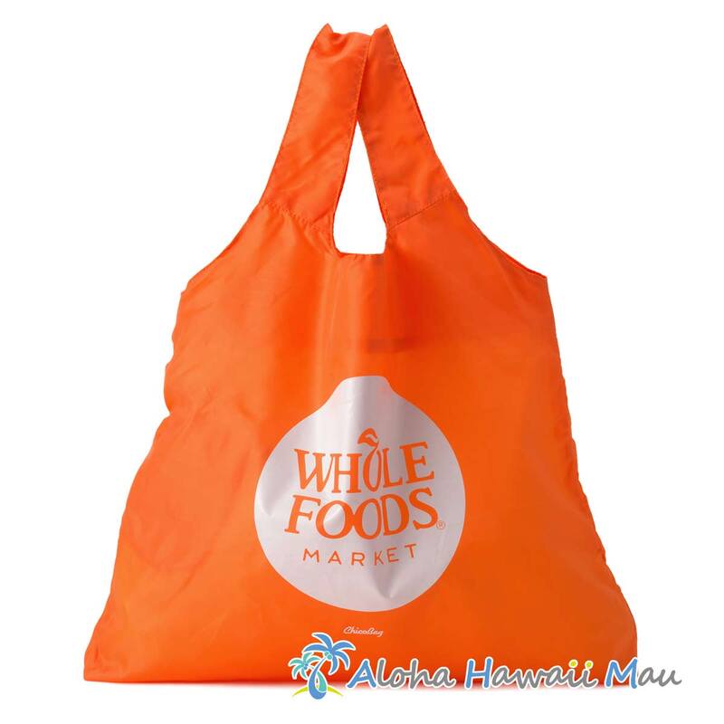 ホールフーズマーケット 折りたたみ エコバッグ オレンジ CHICO BAG リユーザブル バッグ WHOLE FOODS MARKET・ハワイ直輸入