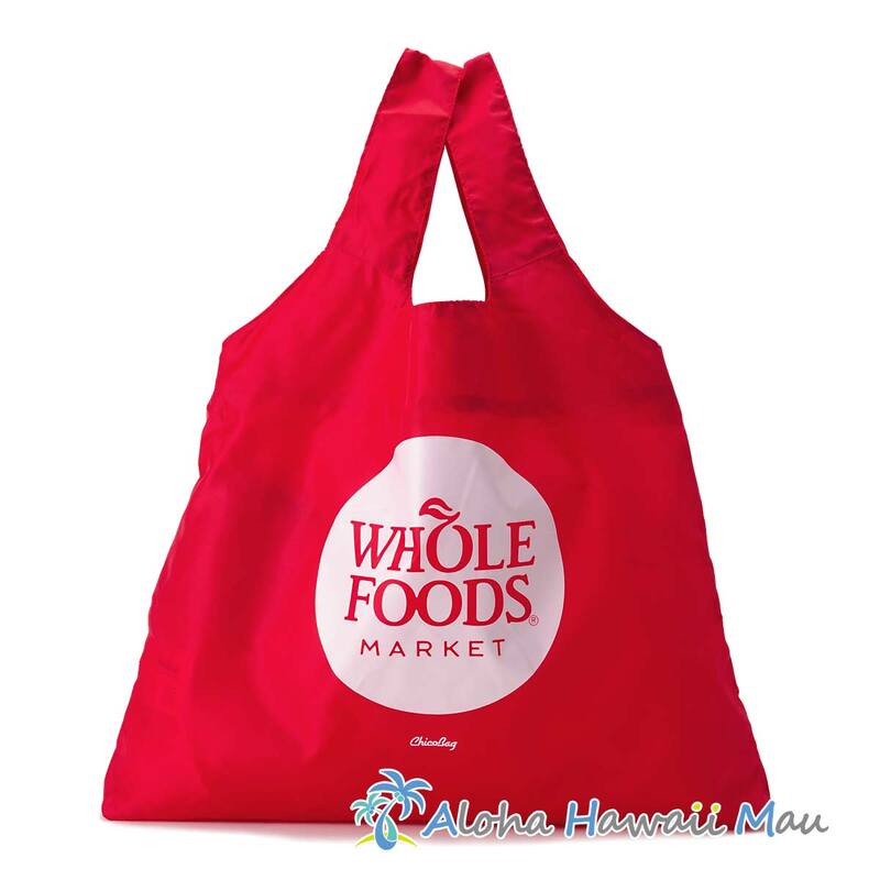 ホールフーズマーケット 折りたたみ エコバッグ レッド CHICO BAG リユーザブル バッグ WHOLE FOODS MARKET・ハワイ直輸入