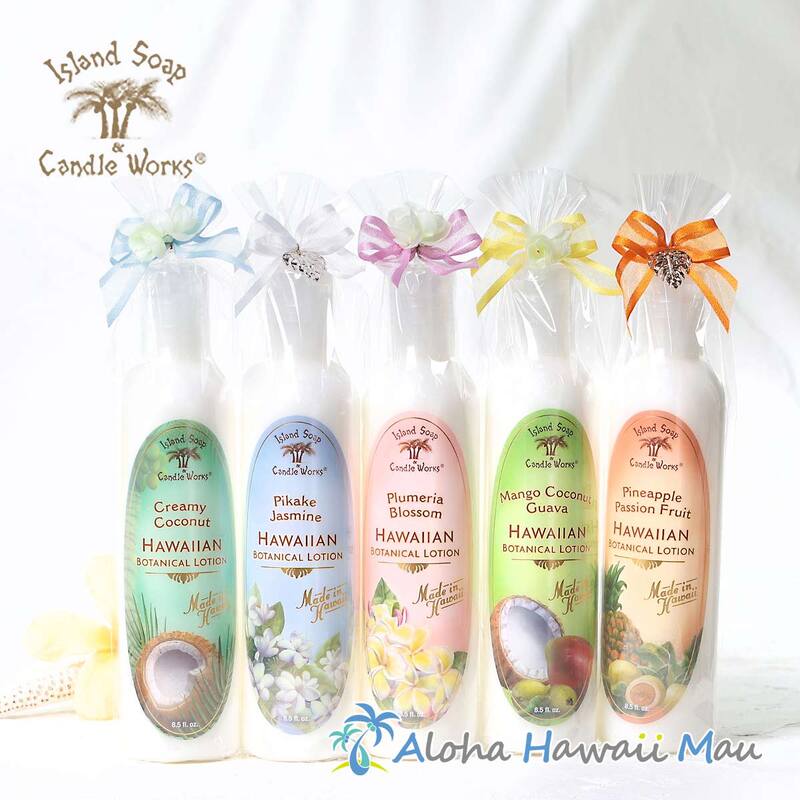 ハワイアン ボディローション 250ml 5つの香り〈チャーム付リボンラッピング〉ハワイギフト Island Soap＆Candle Works アイランドソープ＆キャンドルワークス