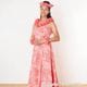 フラダンス レイ プルメリアプナ レイ 短め 92cm ピーチピンク Keiki Hula（ケイキ フラ）