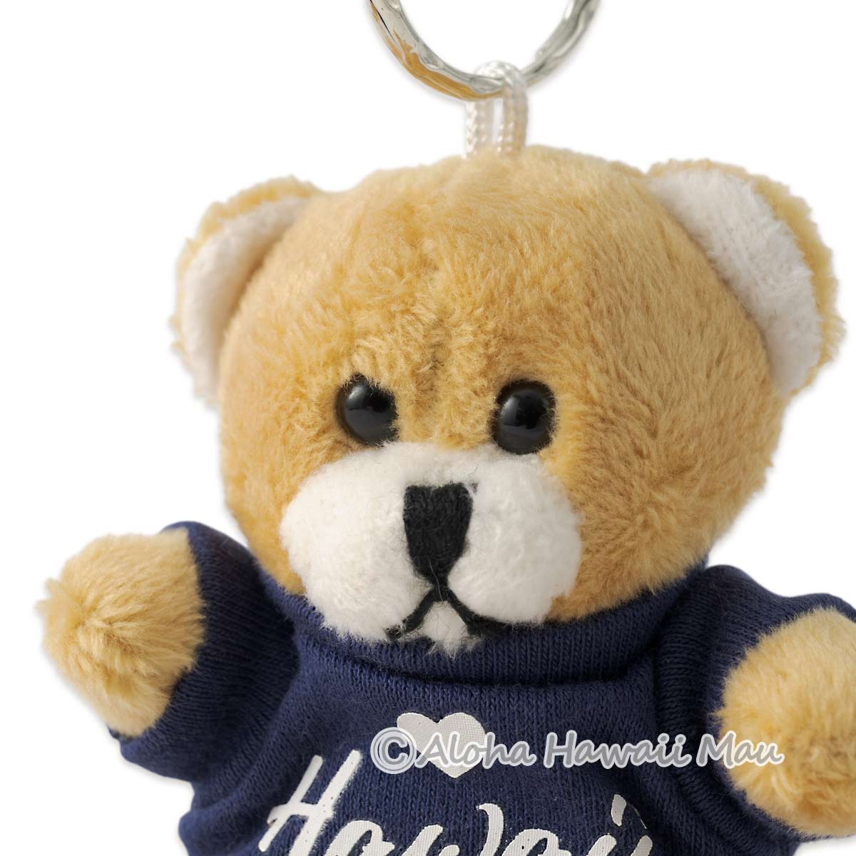 ハワイアンキーホルダー Tシャツ ベア ぬいぐるみ キーホルダー ネイビー
