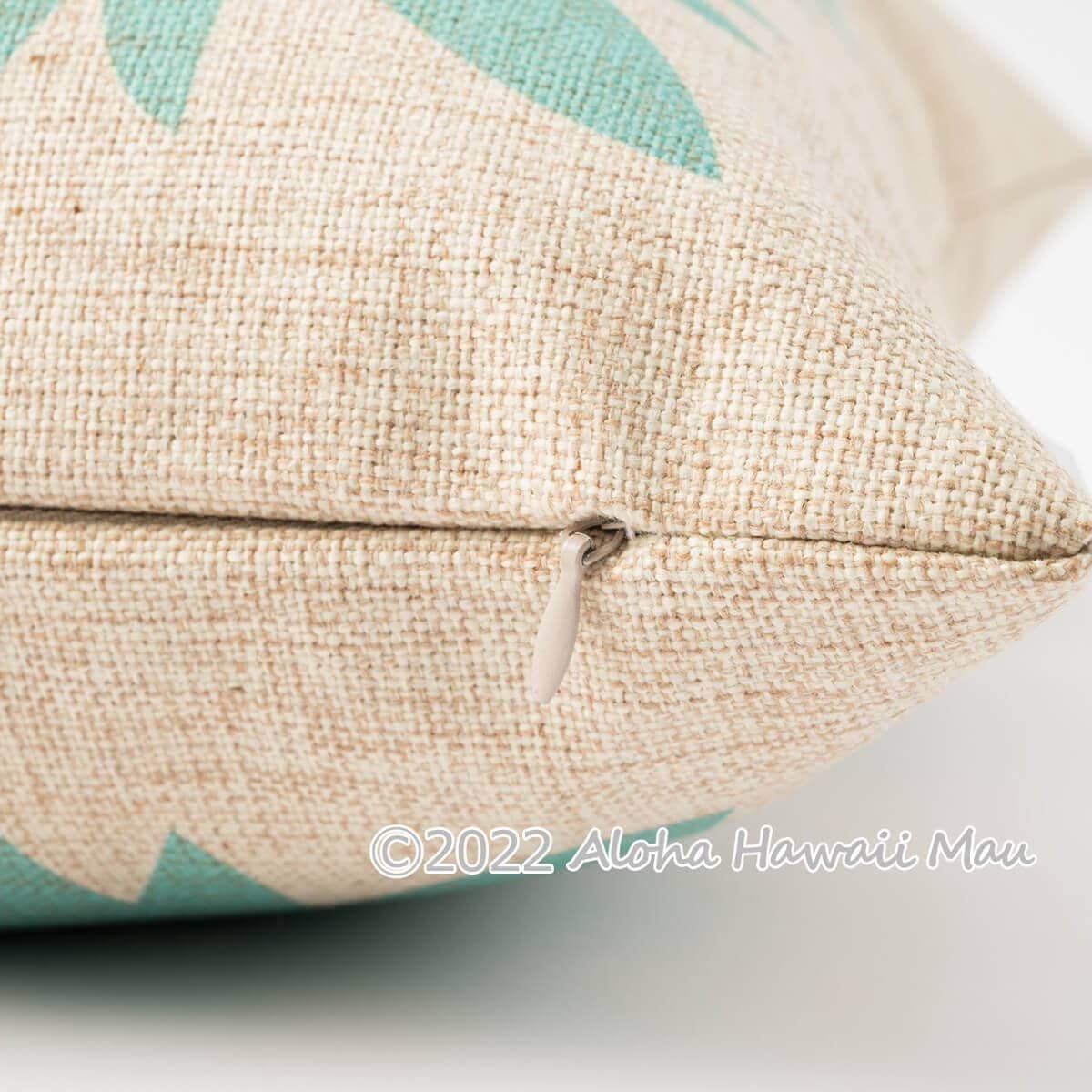 SoHa Living クッションカバー パイナップルキルト柄 アクア