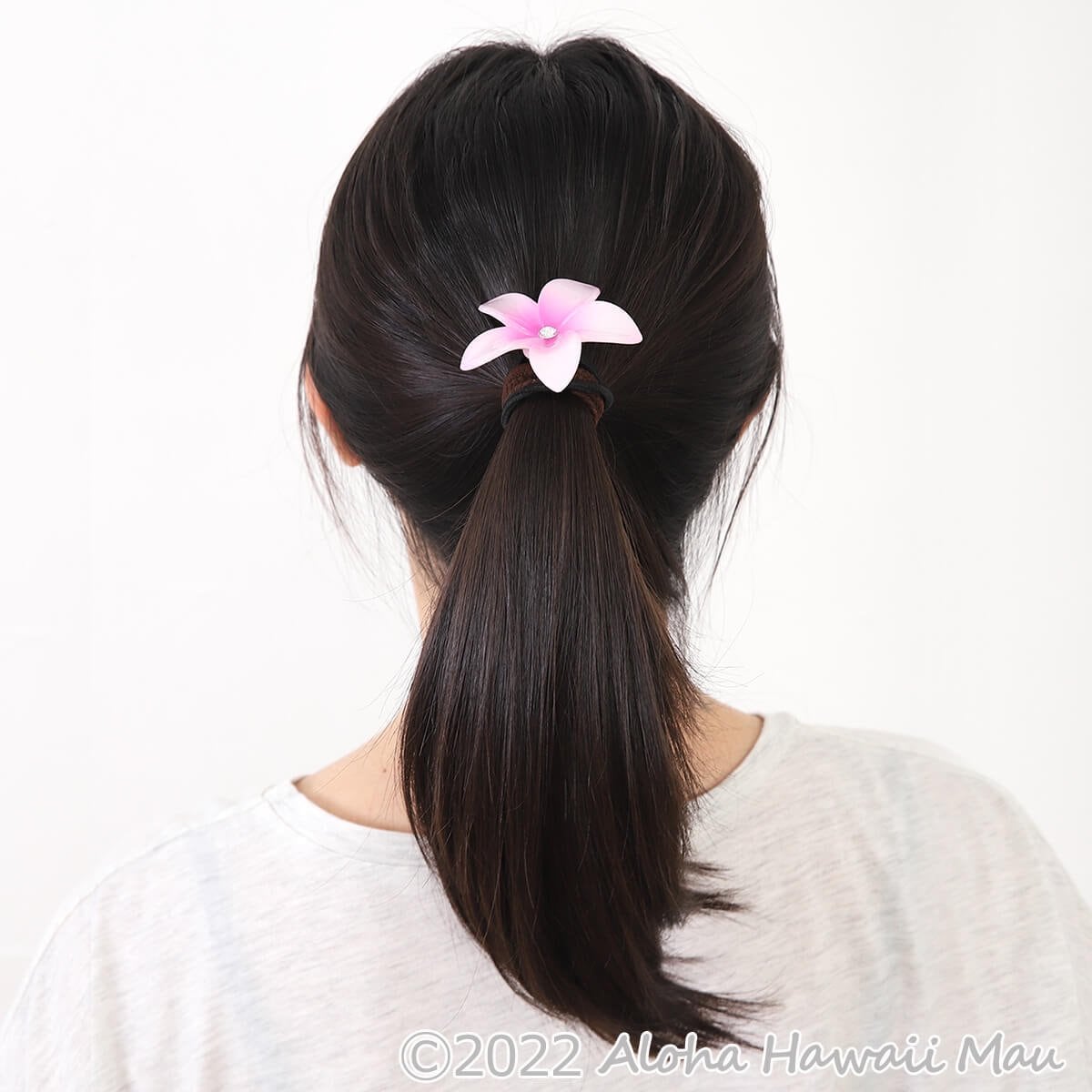 ハワイアン ヘアゴム プルメリア型 ヘアゴム ピンク | アクセサリー