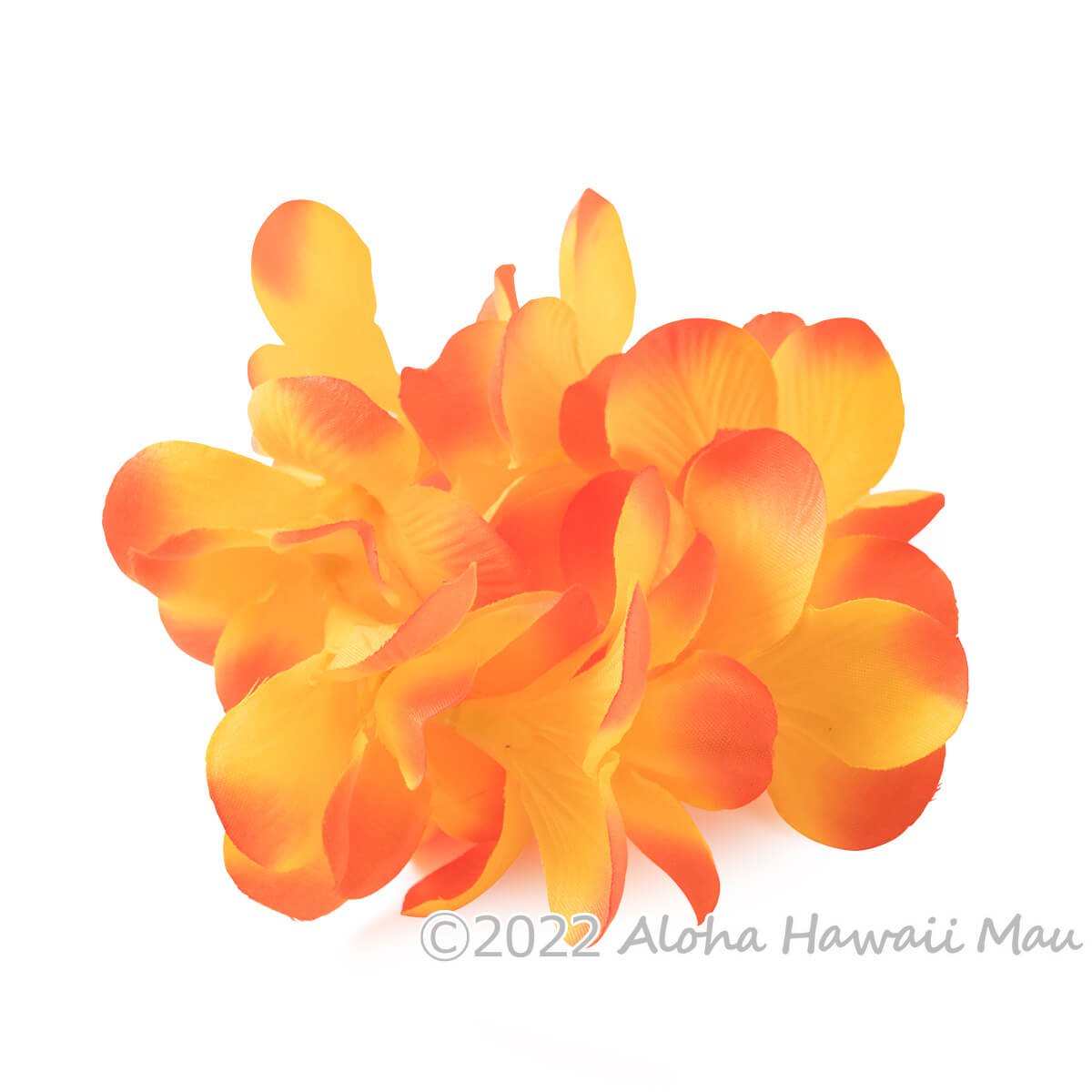 プルメリア ブレスレット オレンジ プルメリア フラ クウペエ アンクレット