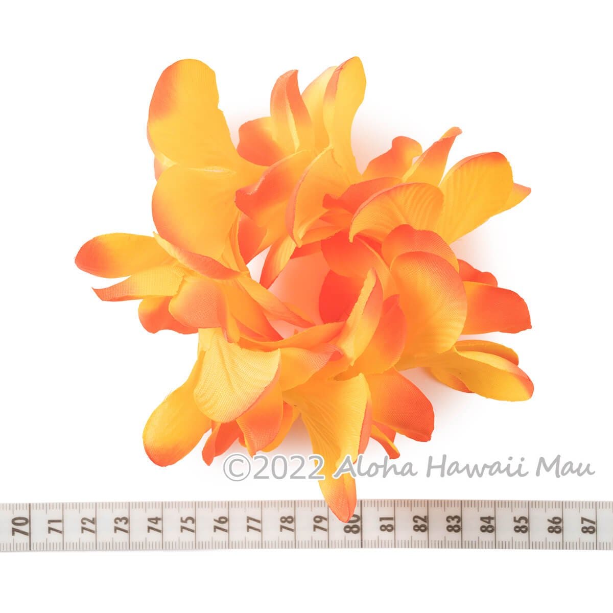 プルメリア ブレスレット オレンジ プルメリア フラ クウペエ アンクレット