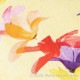 808THINGS  ハーフブランケット フラワー イエロー