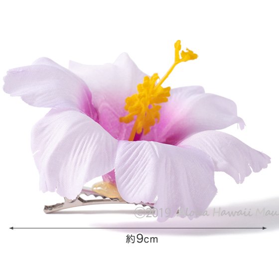 ハイビスカスヘアクリップ パープル