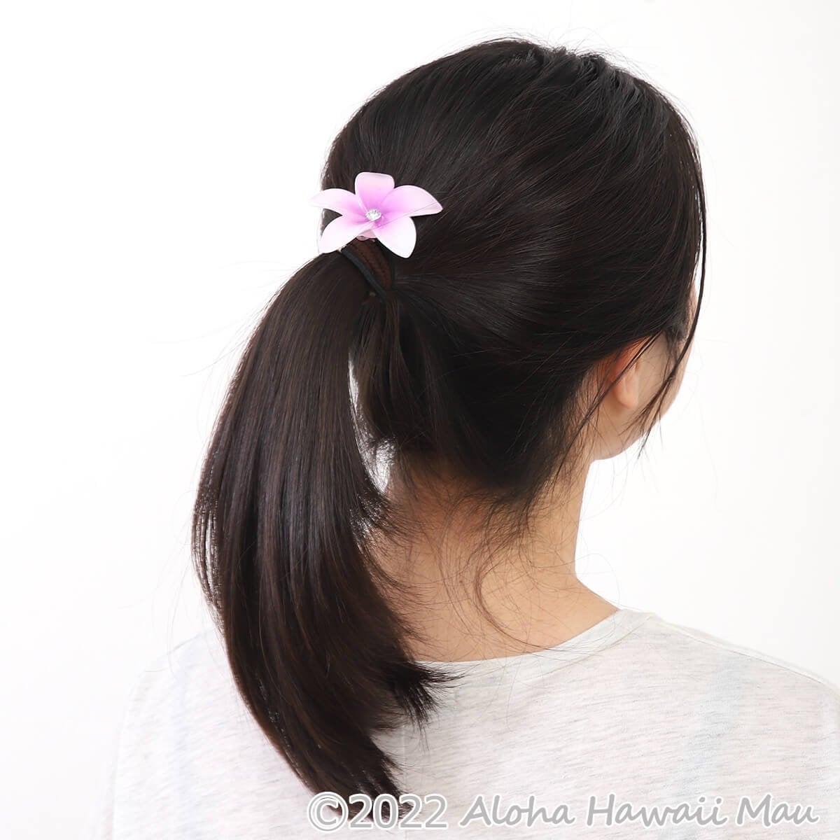 プルメリア ヘアゴム 5カラー パステル ハワイアン ヘアアクセサリー