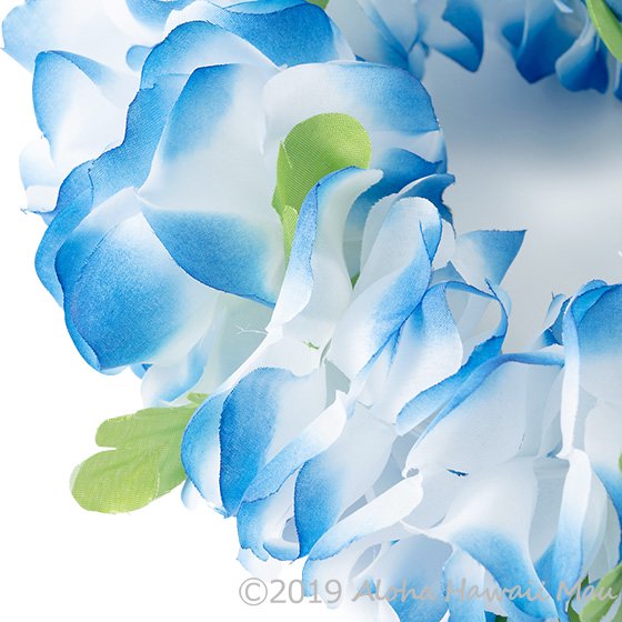 フラダンス ヘッドバンド（ポォ） フラワーヘッドバンド ブルー/ホワイト