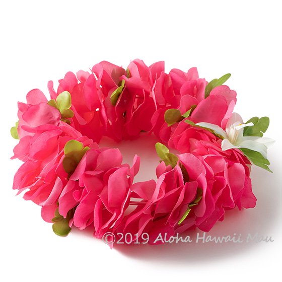 フラダンス ヘッドバンド（ポォ） フラワーヘッドバンド ローズ（ホットピンク）