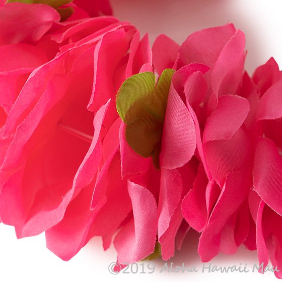 フラダンス ヘッドバンド（ポォ） フラワーヘッドバンド ローズ（ホットピンク）