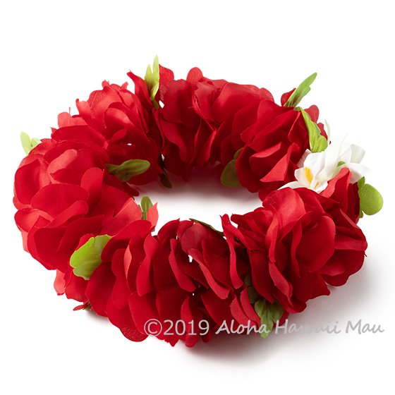 フラダンス ヘッドバンド（ポォ） フラワーヘッドバンド レッド